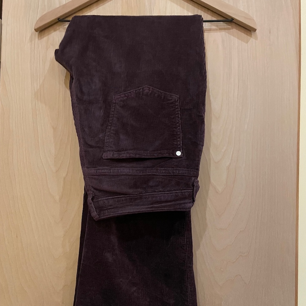 Purple Corduroy Flare pants